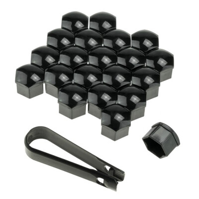 Csavartakaró kupak Szett Fekete 19mm(20+1 darab)